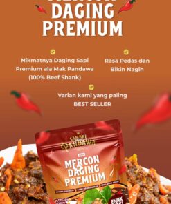 Sambal Mak Pandawa Varian Mercon Daging Premium